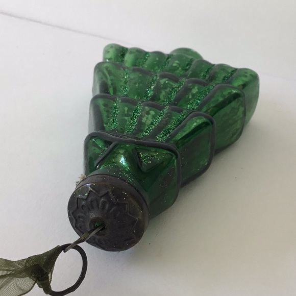 Glass 5” Christmas Tree Ornament Heavy Glass - Picture 5 of 11